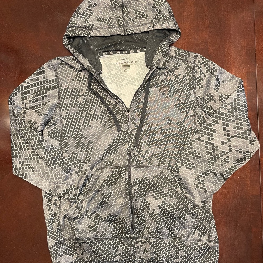 Nike men’s hooded zip up sweatshirt - M